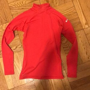 Red Nike Pro Running Top